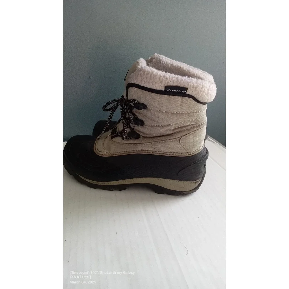 Columbia Snow Boots Winter Waterproof Insulated‎ Warm Beige Black Size?